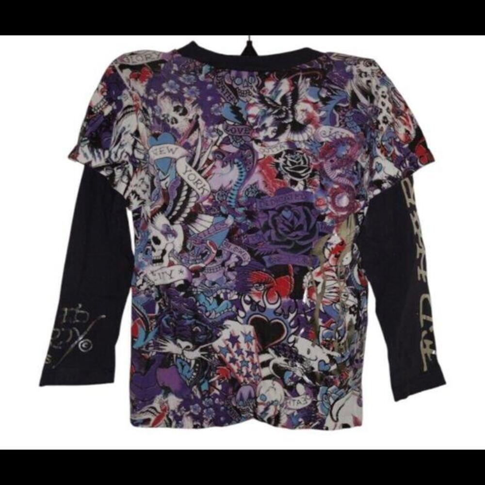 Ed Hardy Kids Shirt Longsleeve Size 4/5 NEW w/o tags - Picture 2 of 5